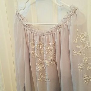 White house black market off the shoulder top